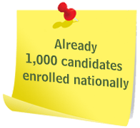 Already 1000 candidates enrolled nationally
