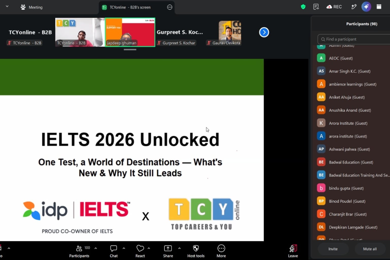 IELTS webinar