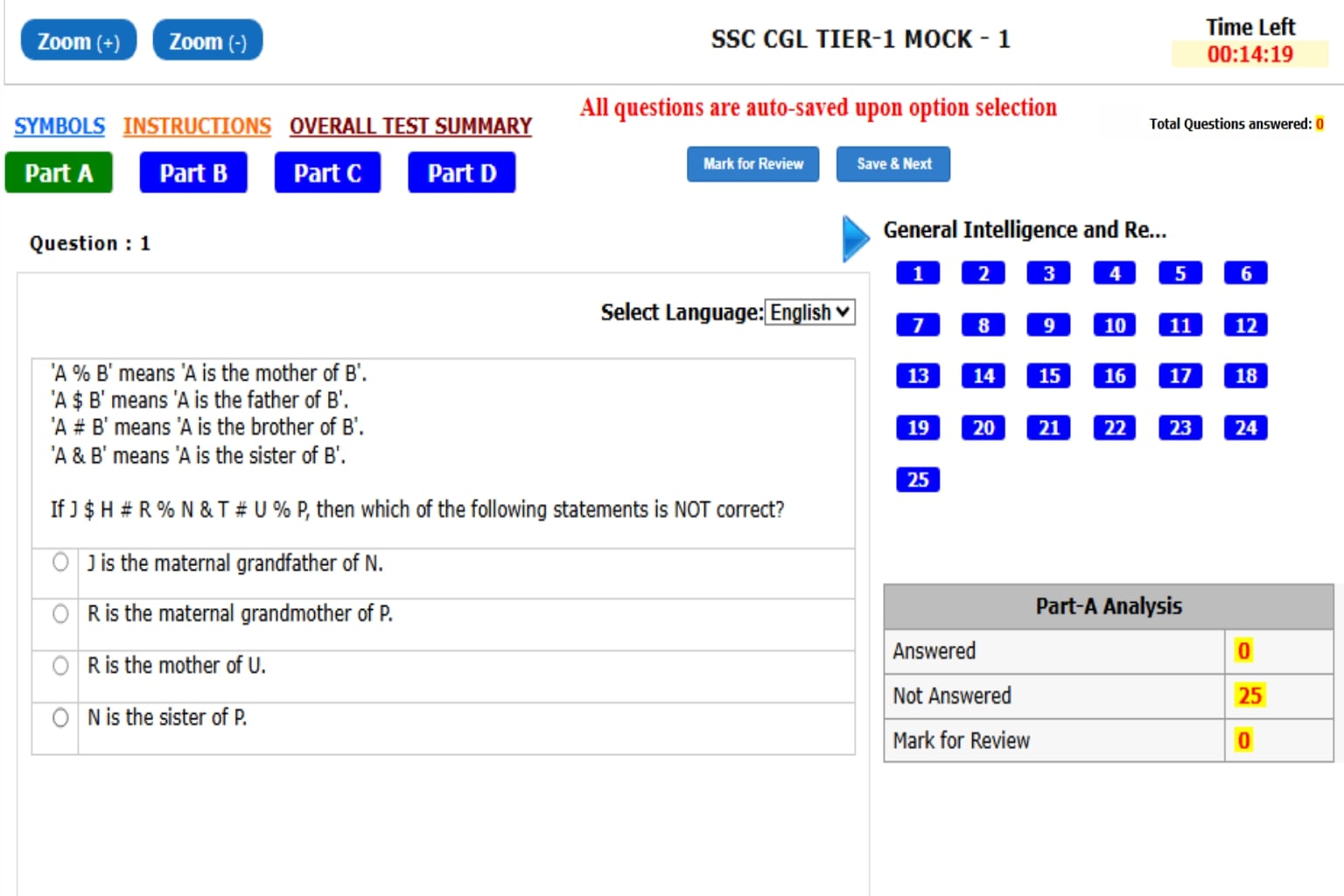 SSC CGL TIER 1